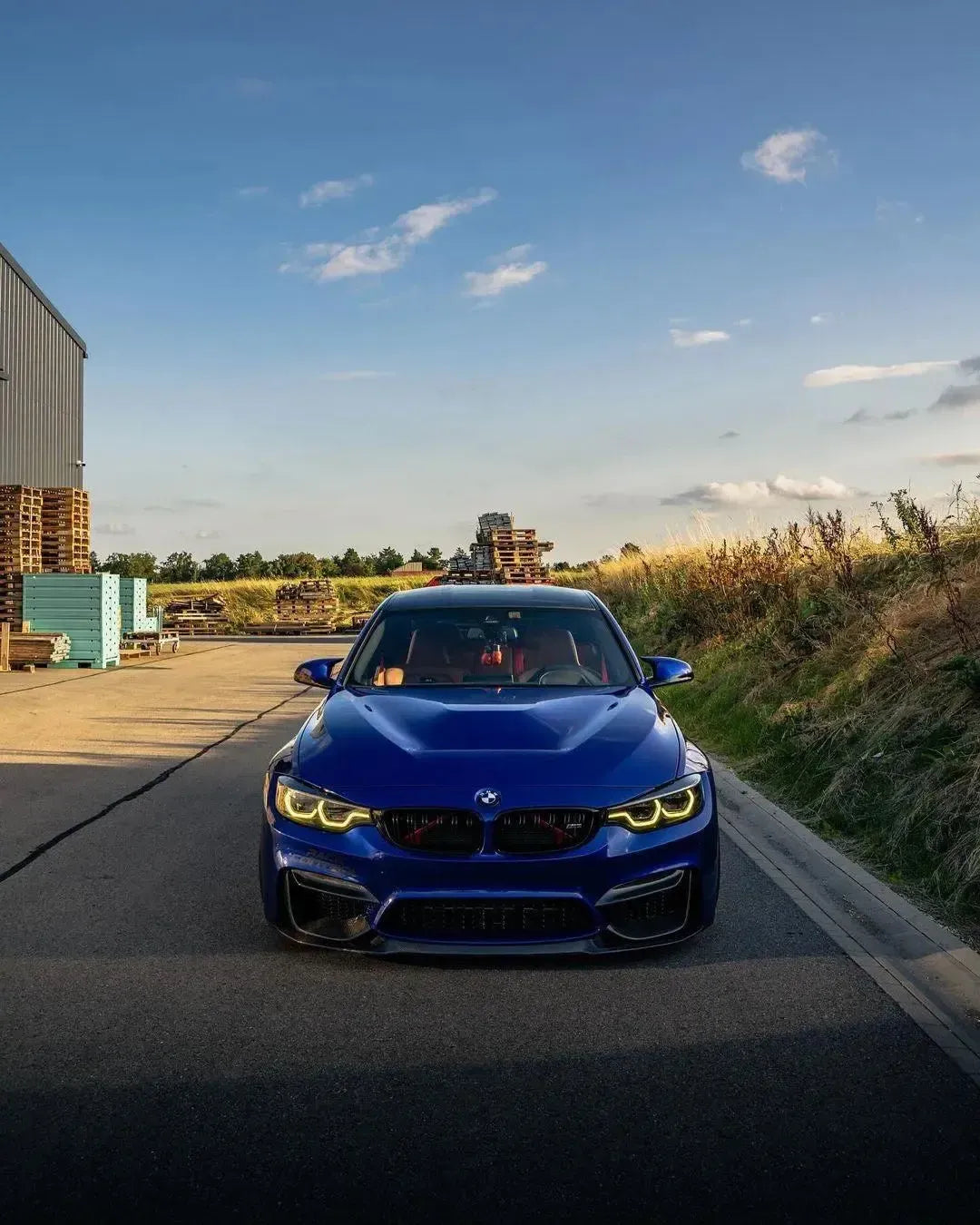 LCI Ikon Style LED Headlights with White/Yellow DRL - BMW F30 3 Series