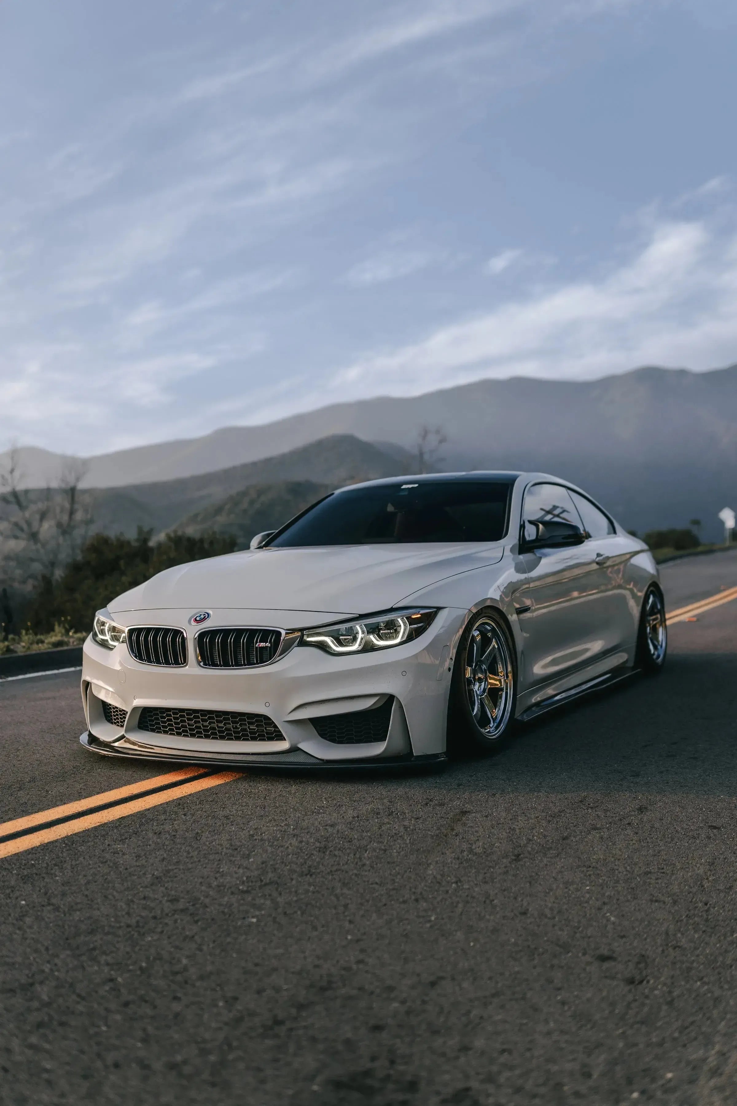 K Style Carbon Fiber Front Lip - BMW F80 M3 & F82/F83 M4