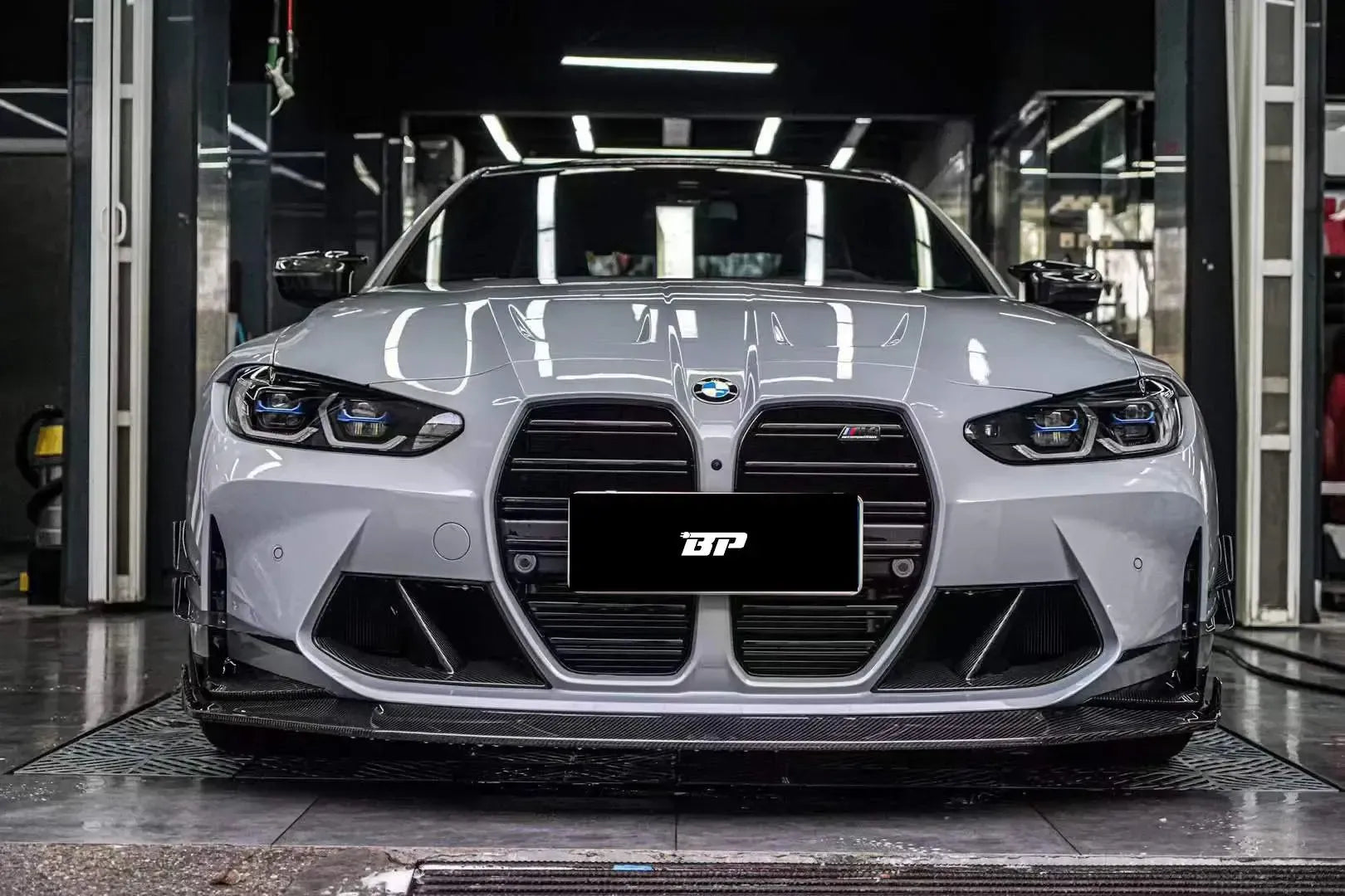 KB Style Carbon Fiber Front Lip with Upper Lip Trim - BMW G80 M3 & G82/G83 M4