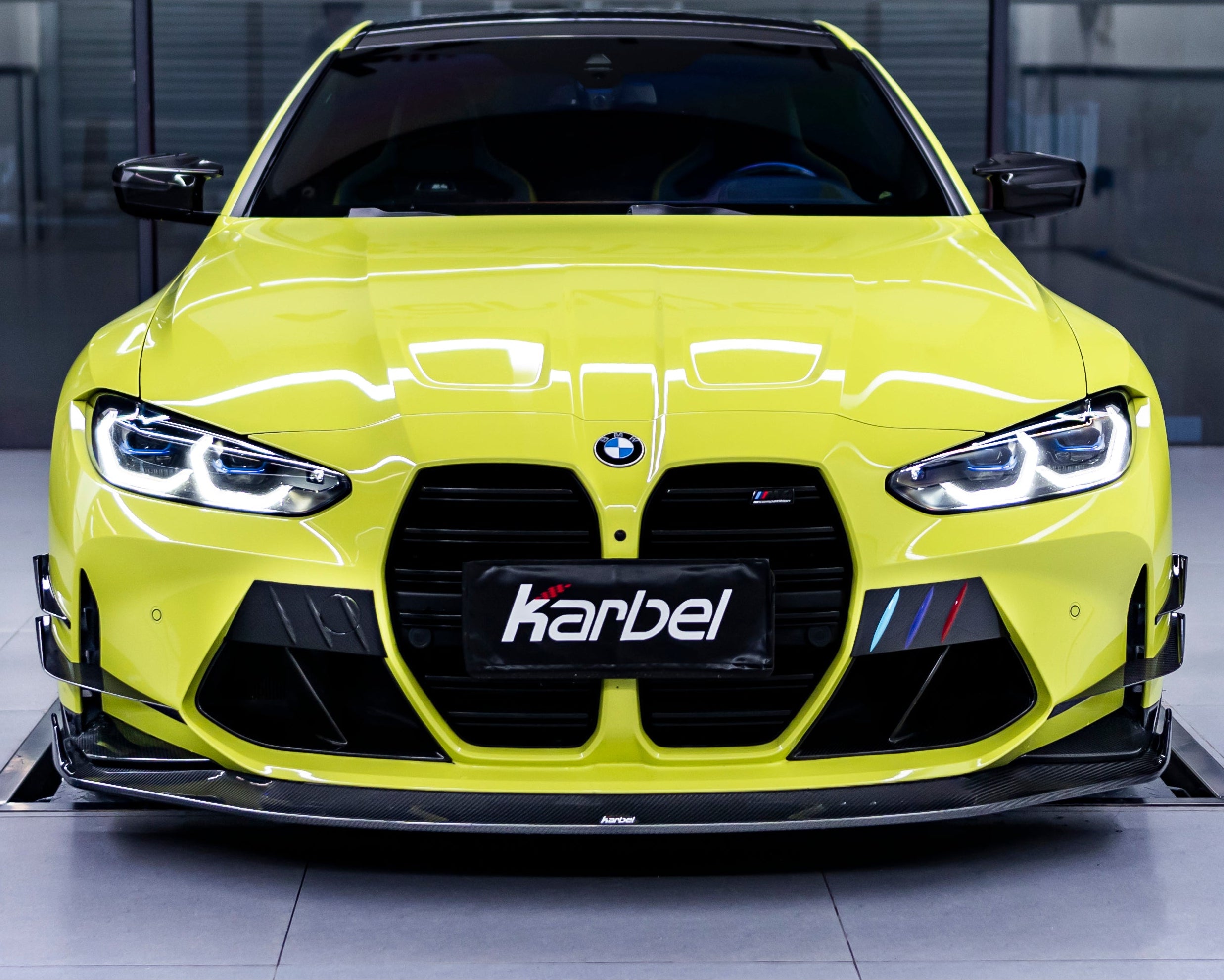 KB Style Carbon Fiber Front Lip with Upper Lip Trim - BMW G80 M3 & G82/G83 M4