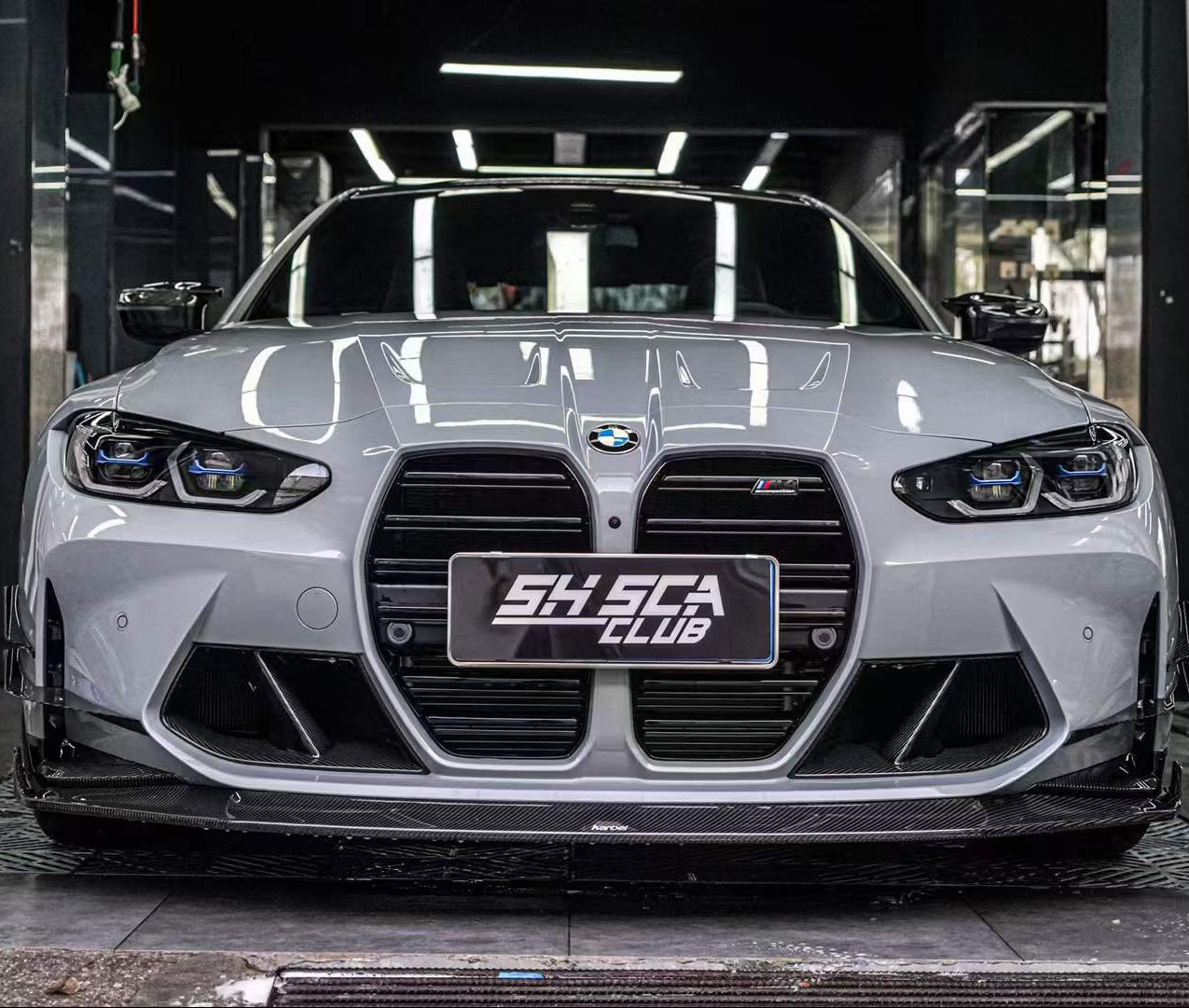 KB Style Carbon Fiber Front Lip with Upper Lip Trim - BMW G80 M3 & G82/G83 M4