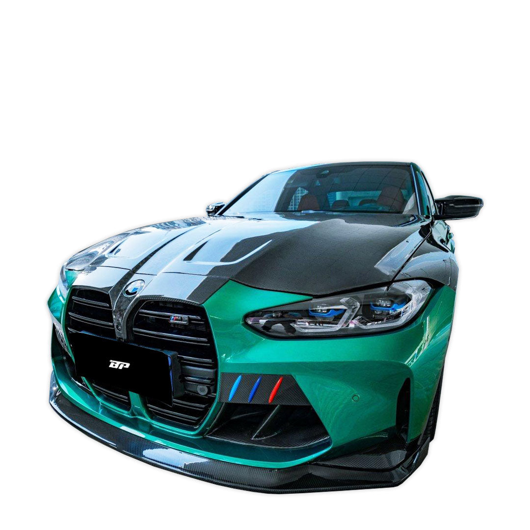 KB Style Carbon Fiber Front Lip with Upper Lip Trim - BMW G80 M3 & G82/G83 M4