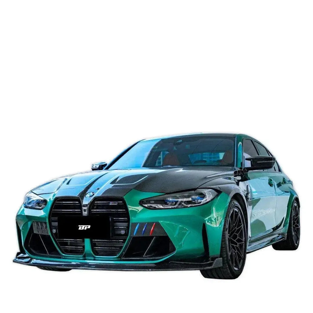 KB Style Carbon Fiber Front Lip with Upper Lip Trim - BMW G80 M3 & G82/G83 M4