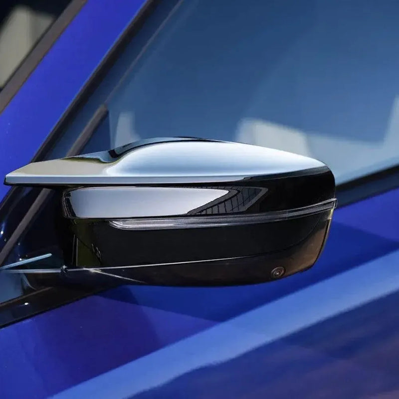 M Style Gloss Black Mirror Cap Set - BMW G Chassis