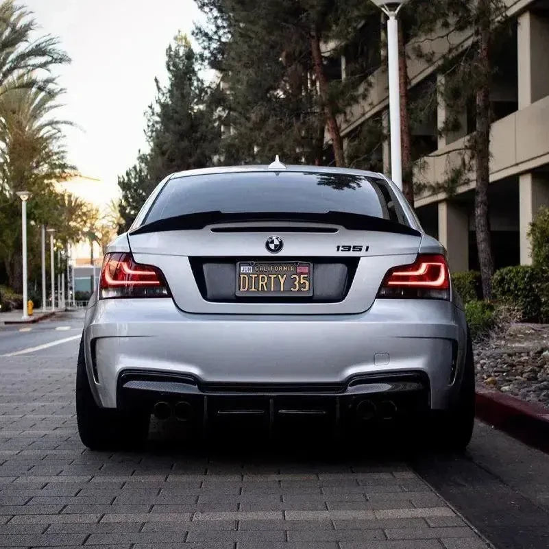 M4 Style Carbon Fiber Trunk Spoiler - BMW E82 1 Series & 1M