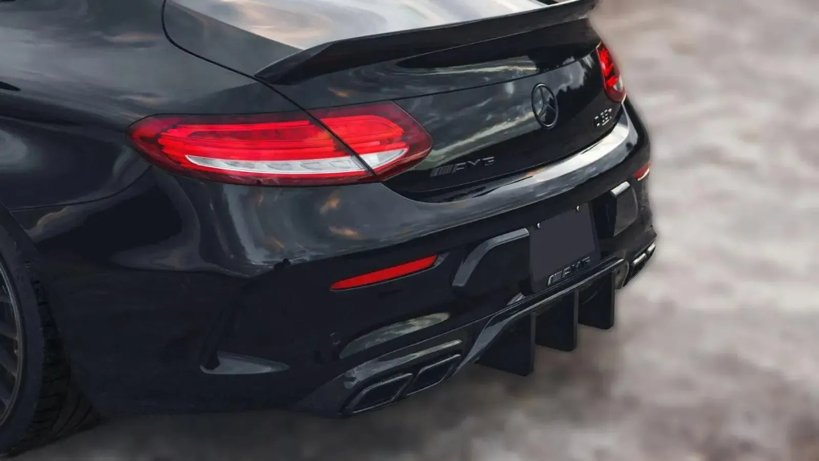 MC Style Carbon Fiber Rear Diffuser - Mercedes Benz W205 C63 AMG C-Class
