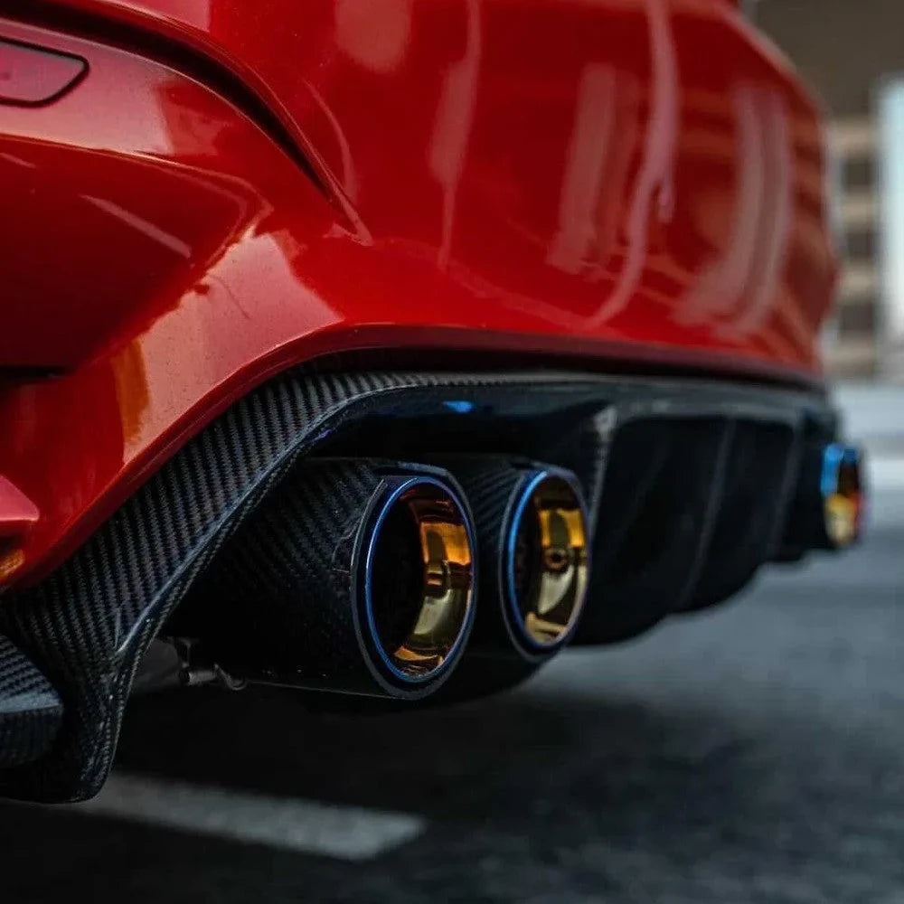 MP Style Carbon Fiber Exhaust Tip Set - BMW F80 M3, F82/F83 M4 & F82 M2