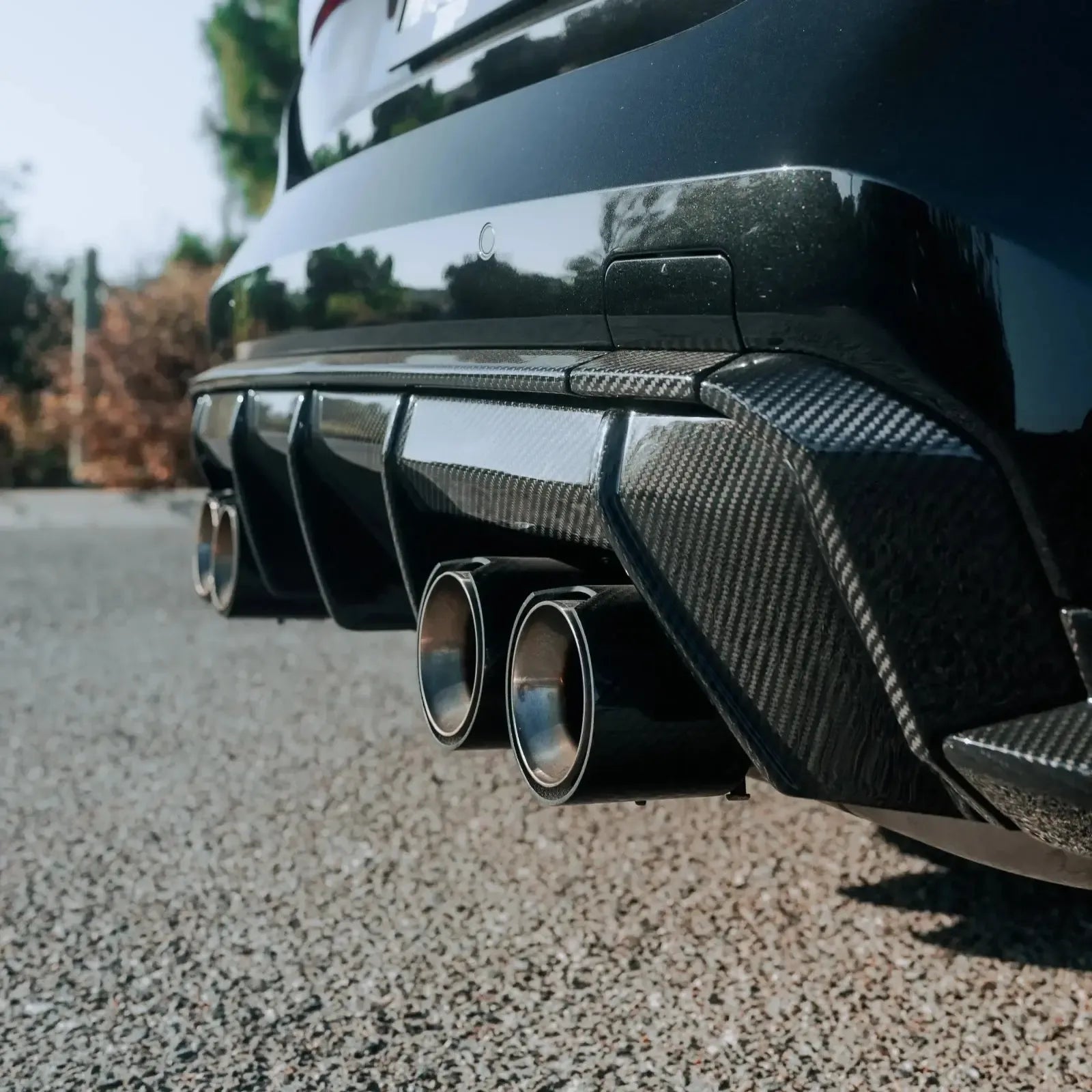 MP Style Carbon Fiber Exhaust Tip Set - BMW G80 M3, G82/G83 M4 & G87 M2