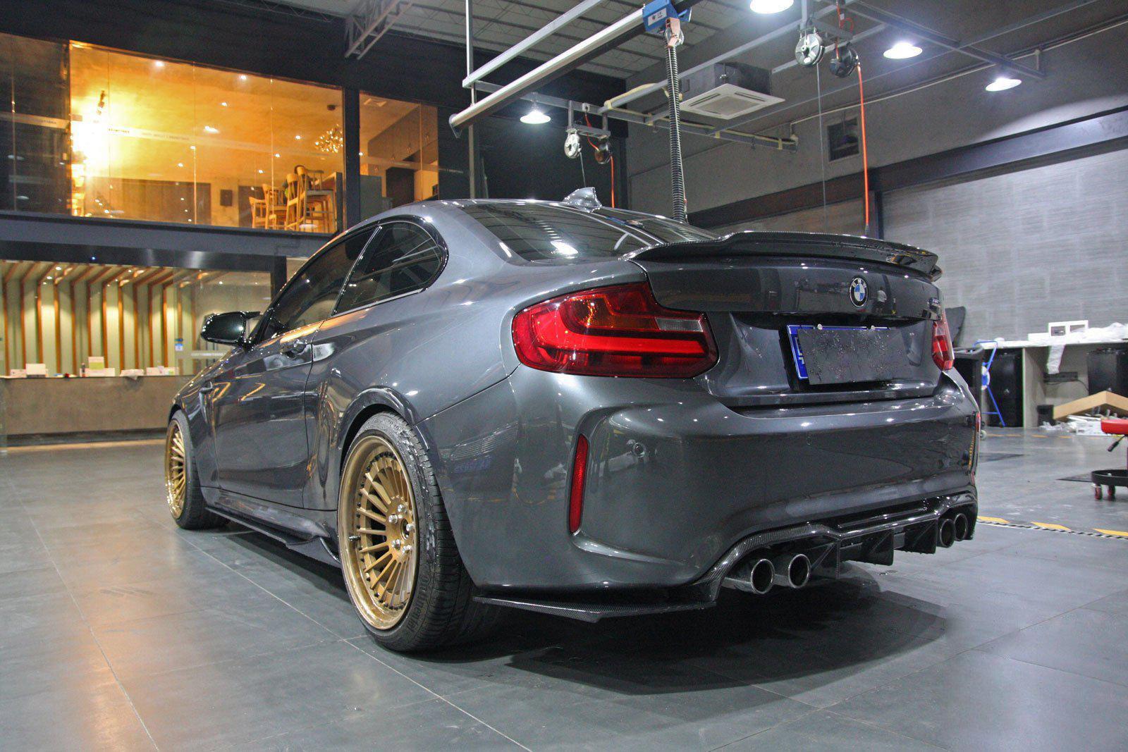 MP Style Carbon Fiber Rear Diffuser - BMW F87 M2 & M2C