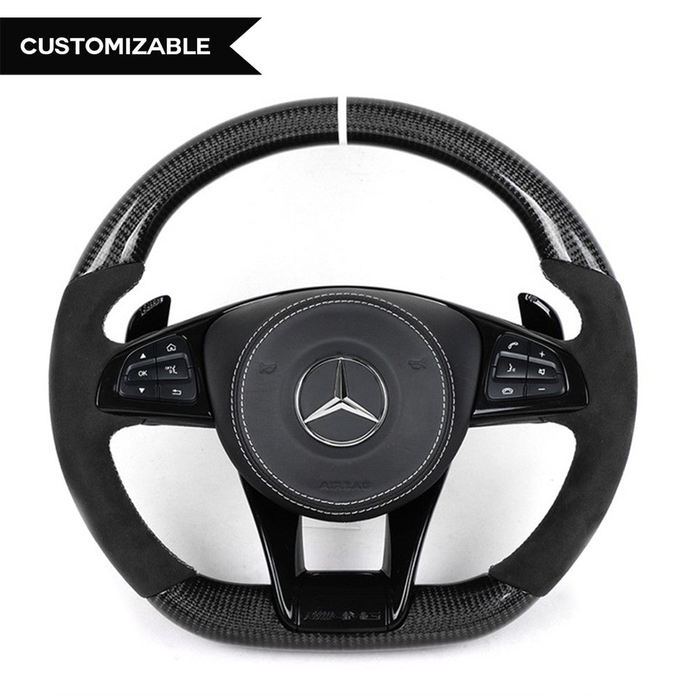 Bling Crystal Lenkrad Emblem 49mm Kompatibel mit Mercedes-Benz Glitzer  Emblem Lenkrad Aufkleber Crystal Car Interior
