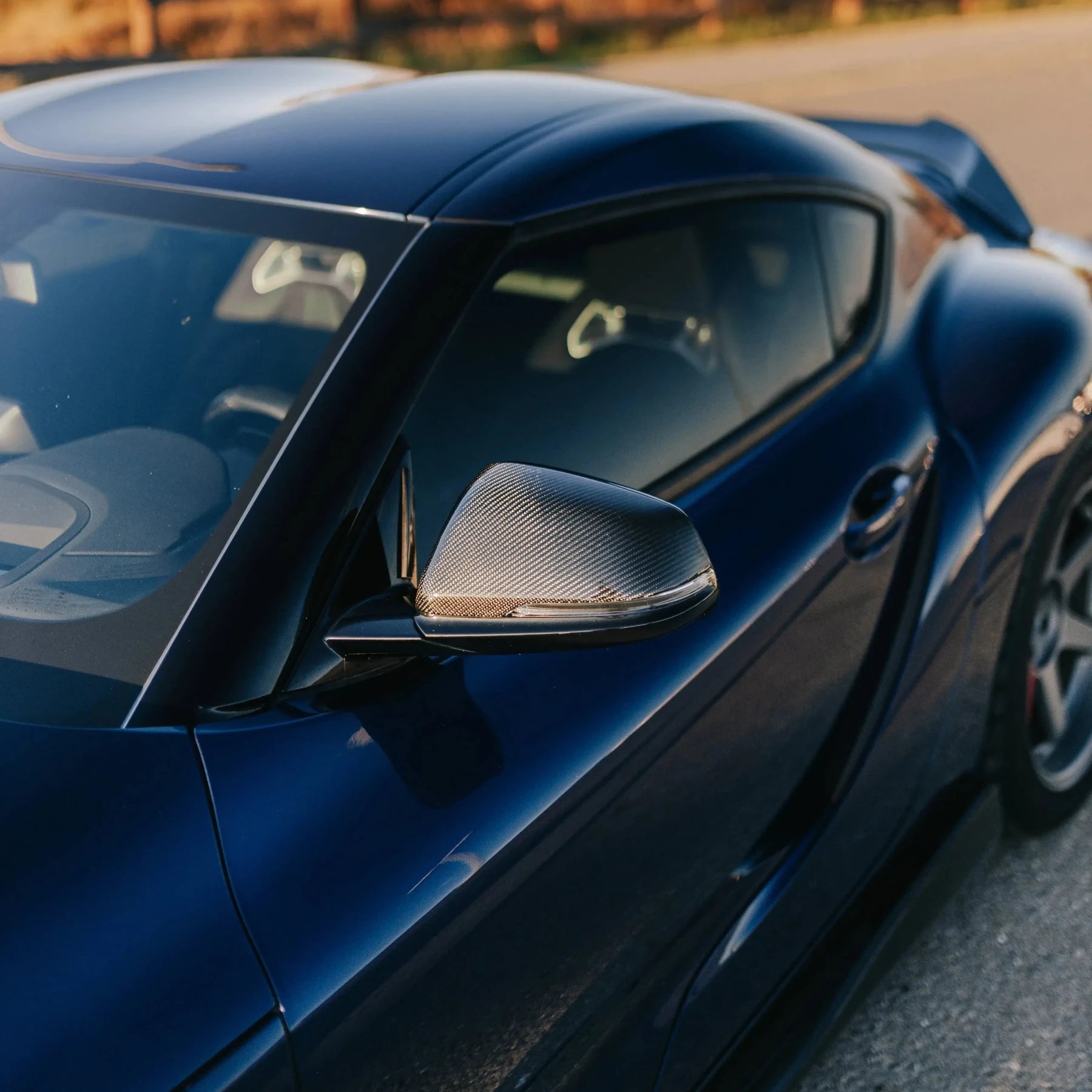 OEM Style Carbon Fiber Mirror Cap Set - Toyota A90 GR Supra