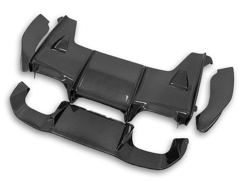 PSM Style Carbon Fiber Rear Diffuser - BMW F87 M2 / M2C