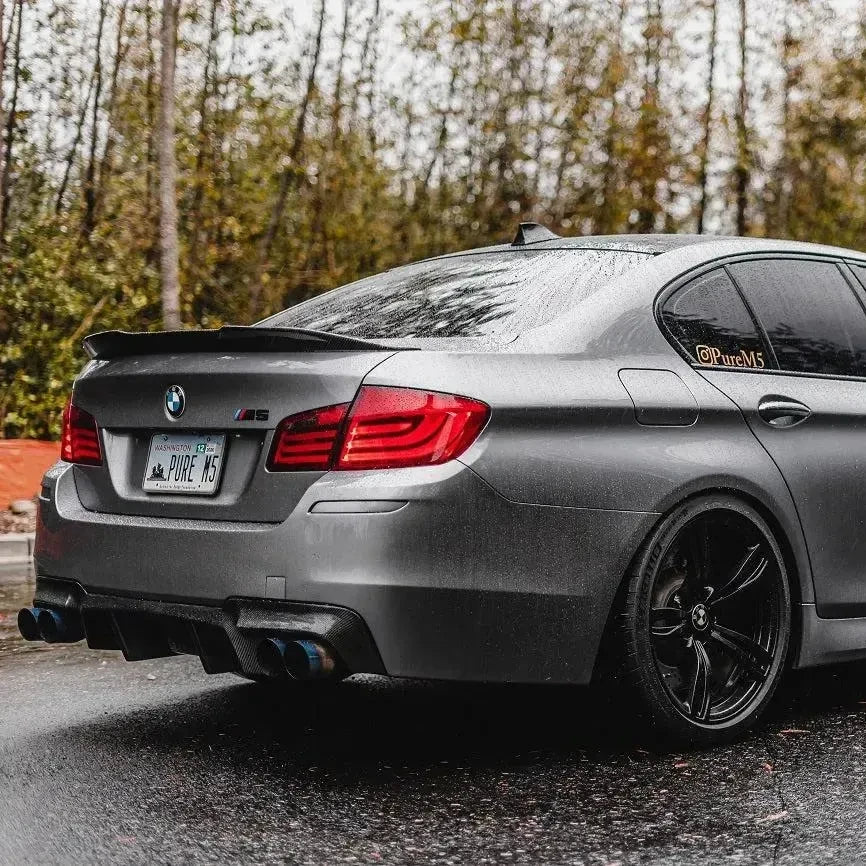 PSM Style High Kick Carbon Fiber Trunk Spoiler - BMW F10 M5 & 5 Series