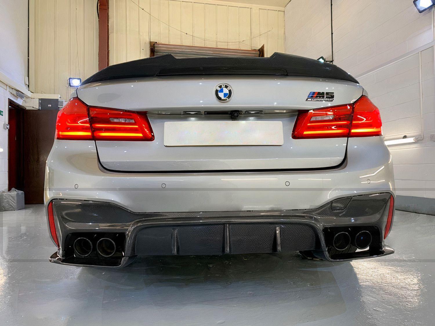 PSM Style High Kick Carbon Fiber Trunk Spoiler - BMW F90 M5 & G30 5 Series