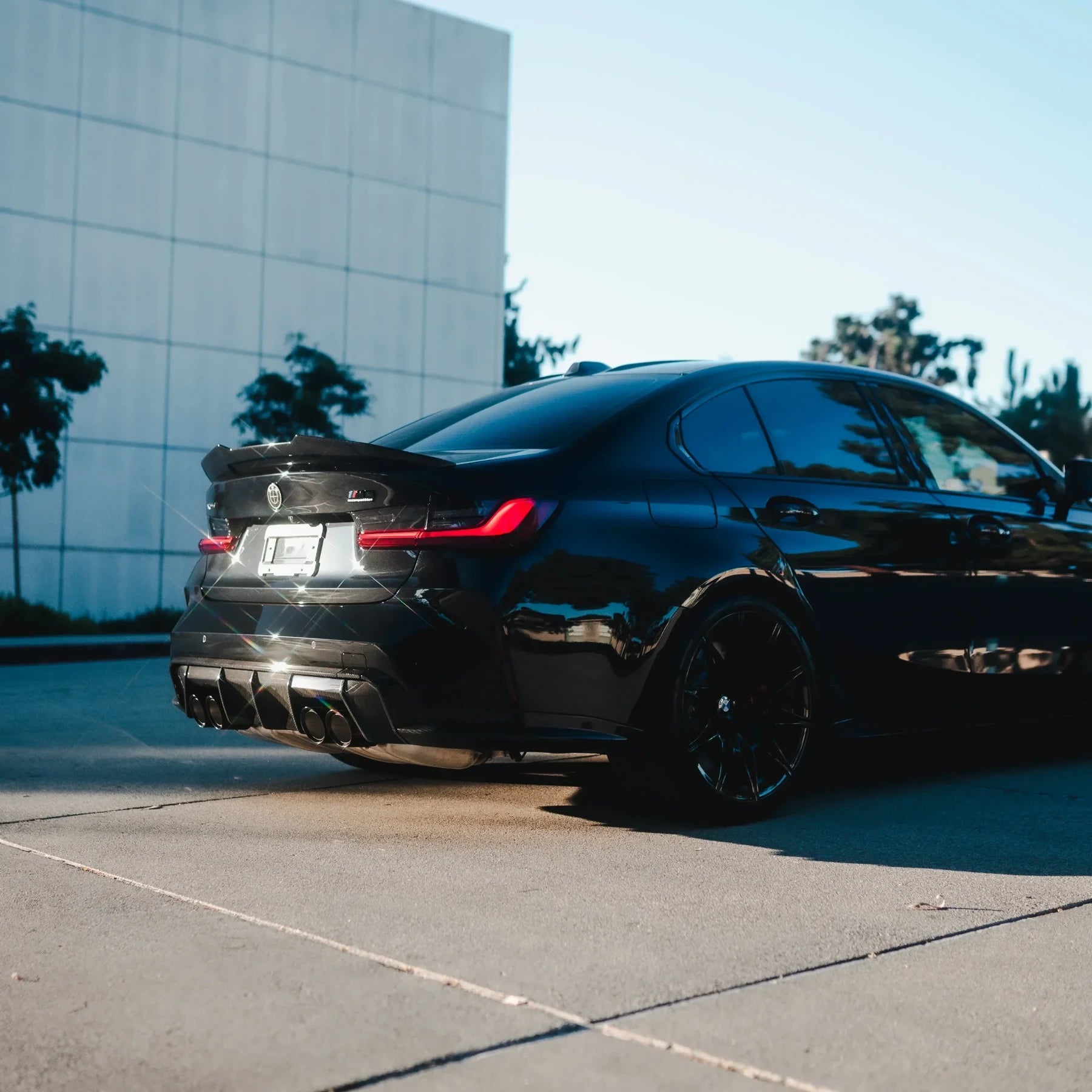 PSM Style High Kick Carbon Fiber Trunk Spoiler - BMW G80 M3 & G20 3 Series