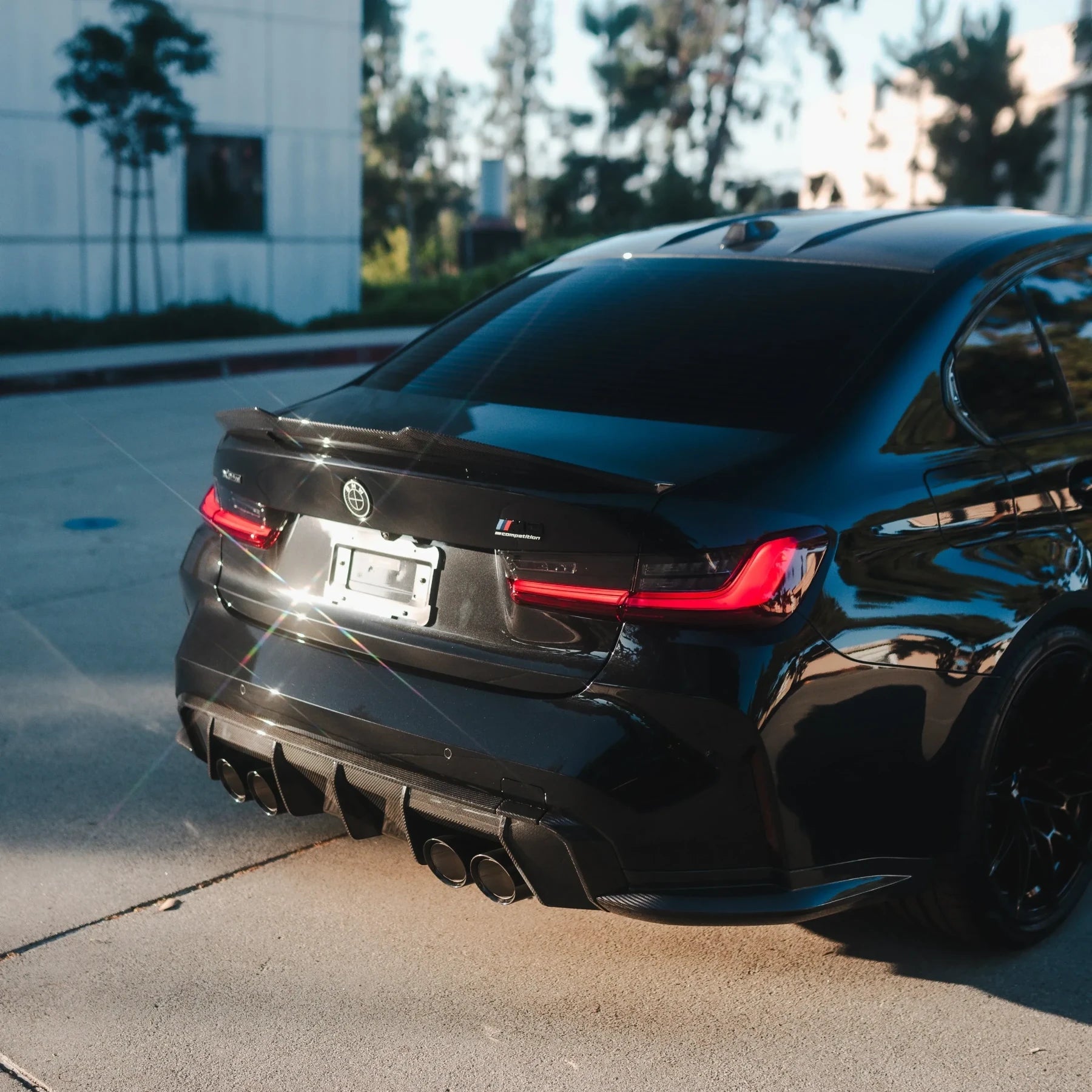 PSM Style High Kick Carbon Fiber Trunk Spoiler - BMW G80 M3 & G20 3 Series