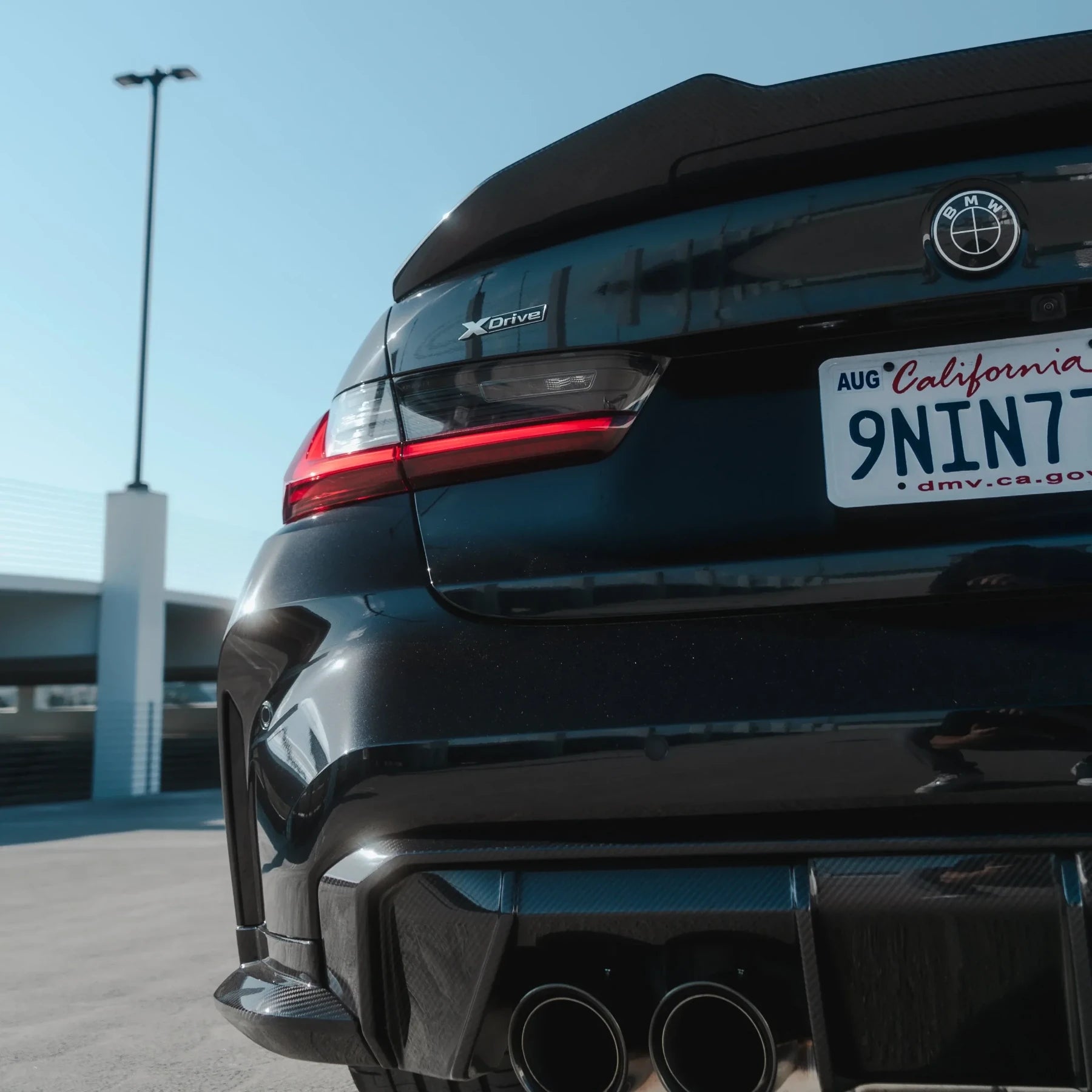 PSM Style High Kick Carbon Fiber Trunk Spoiler - BMW G80 M3 & G20 3 Series
