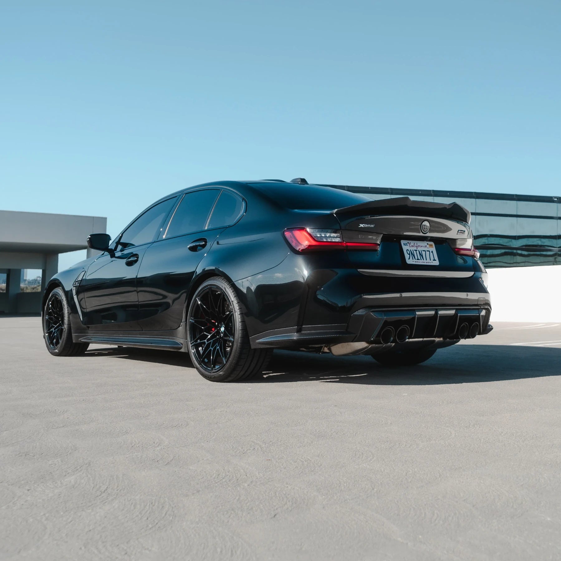 PSM Style High Kick Carbon Fiber Trunk Spoiler - BMW G80 M3 & G20 3 Series
