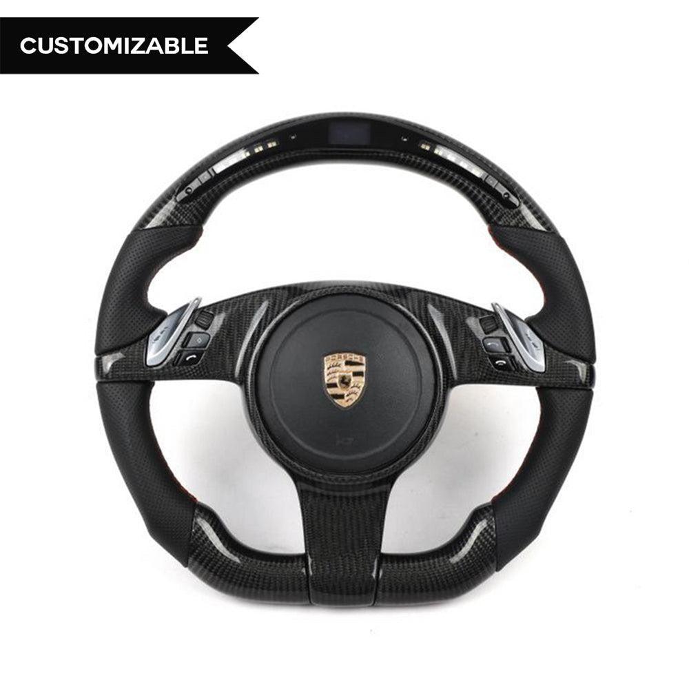 2011-2014 Porsche Cayenne 958 3-SPOKE Sport Steering Leather W/ Paddles Espresso