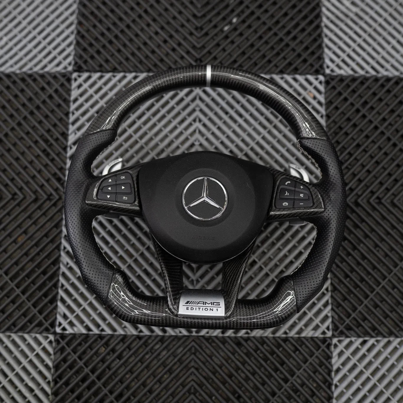 Pre-Configured Carbon Fiber Steering Wheel – Ready to Ship Today