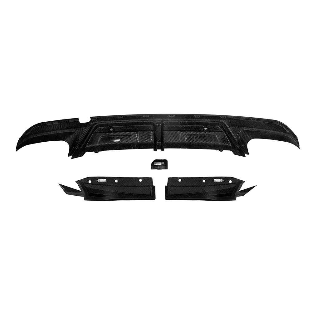 SQ Style Carbon Fiber Diffuser With or Without Brake Light - BMW F95 X5M