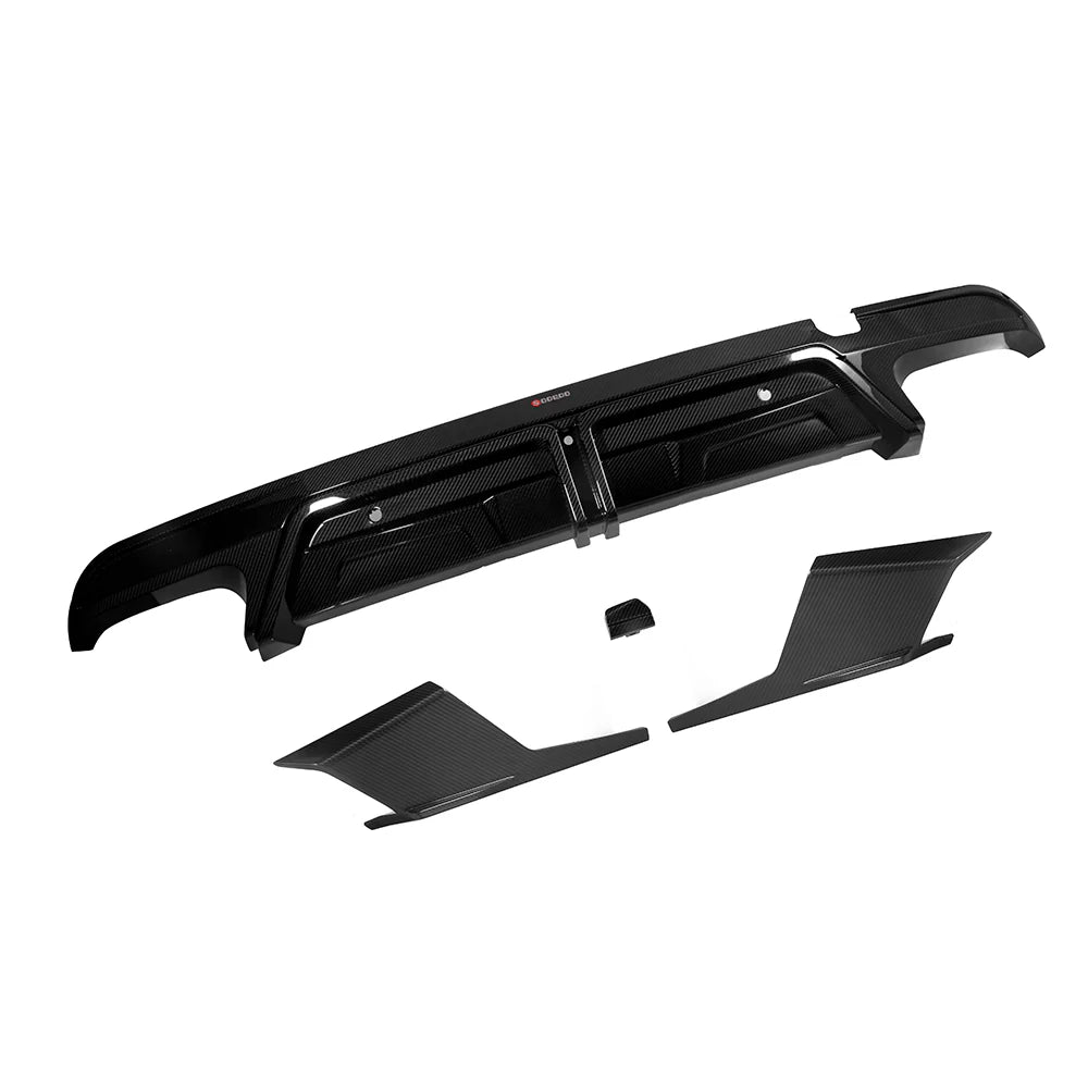 SQ Style Carbon Fiber Diffuser With or Without Brake Light - BMW F95 X5M