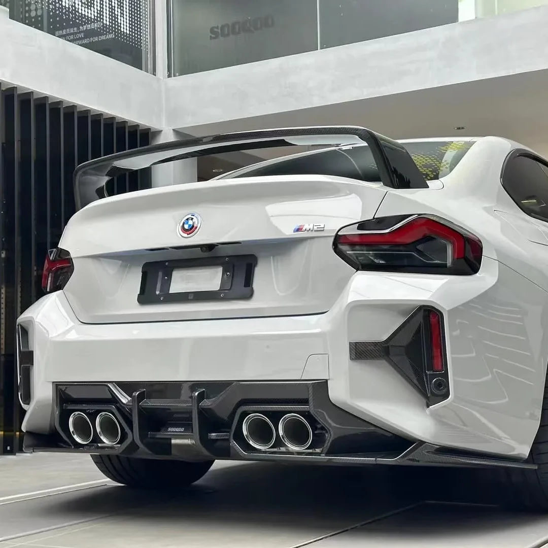 SQ Style Carbon Fiber Rear Diffuser - BMW G87 M2