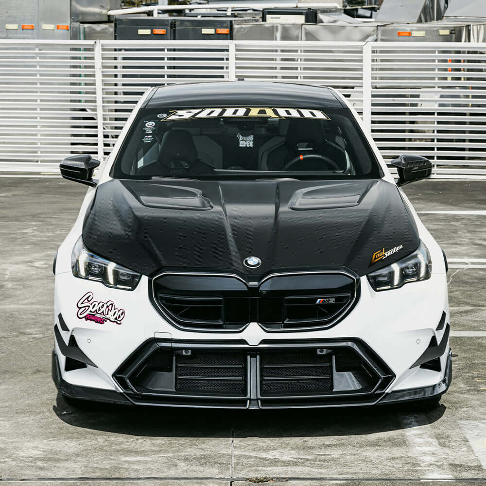 SQ Style Vented Carbon Fiber Front Hood - BMW G90/G99 M5