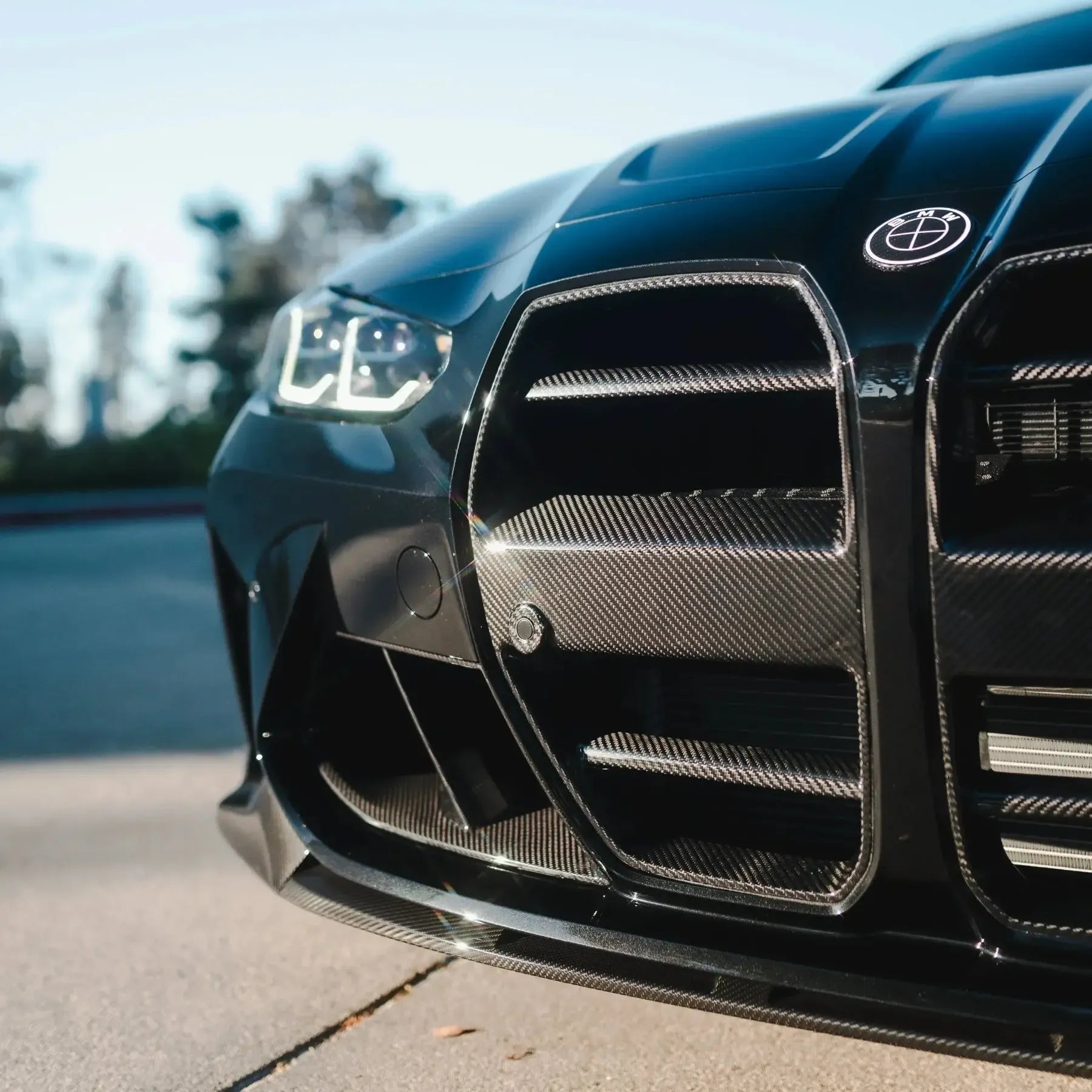 ST Style Carbon Fiber Front Grilles - BMW G80 M3 & G82/G83 M4