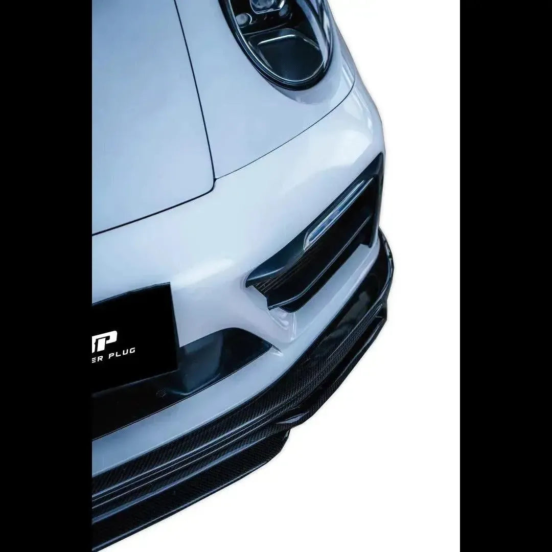 TA Style Carbon Fiber Front Lip - Porsche 992.1 911 Carrera & Carrera S