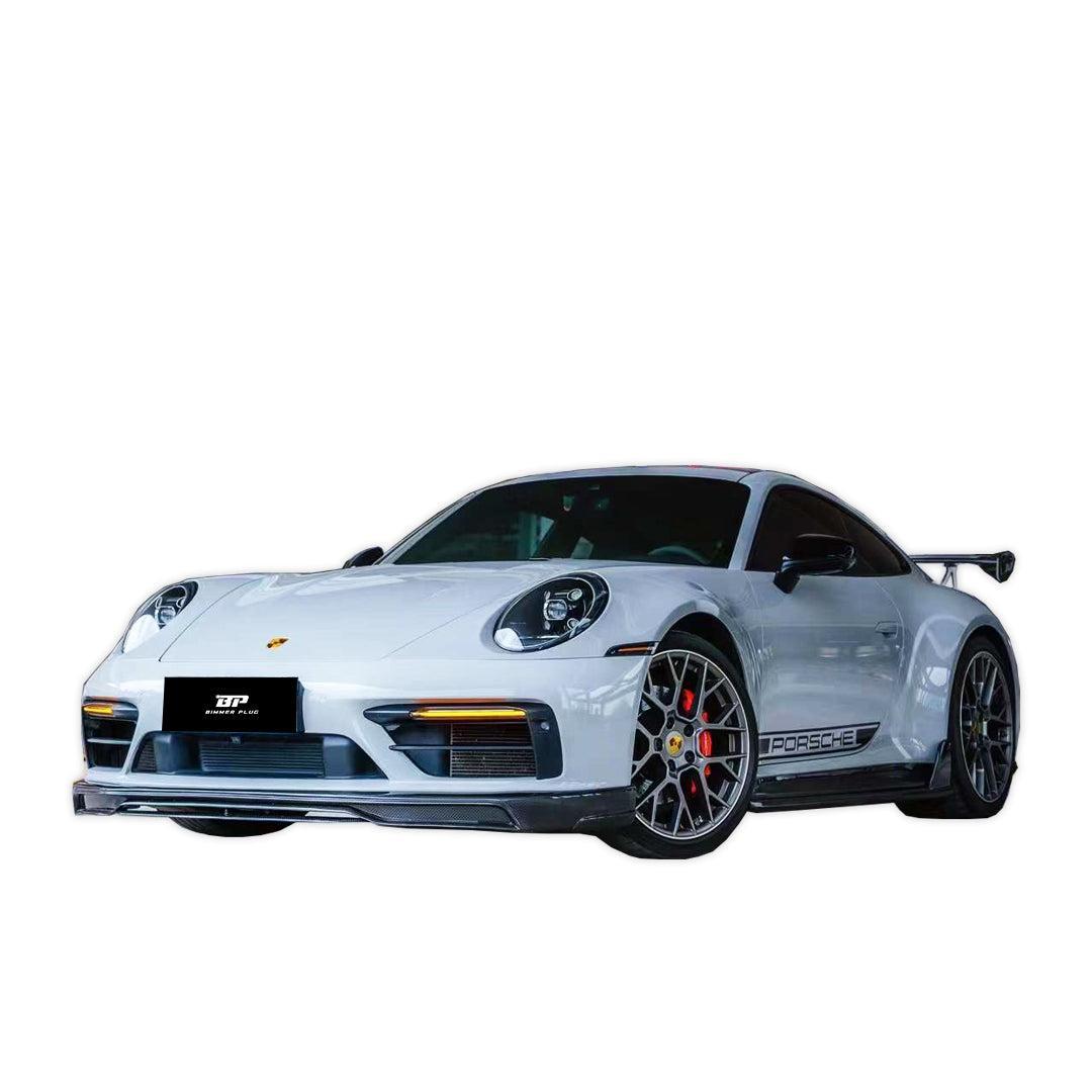 TA Style Carbon Fiber Front Lip - Porsche 992.1 911 Carrera & Carrera S