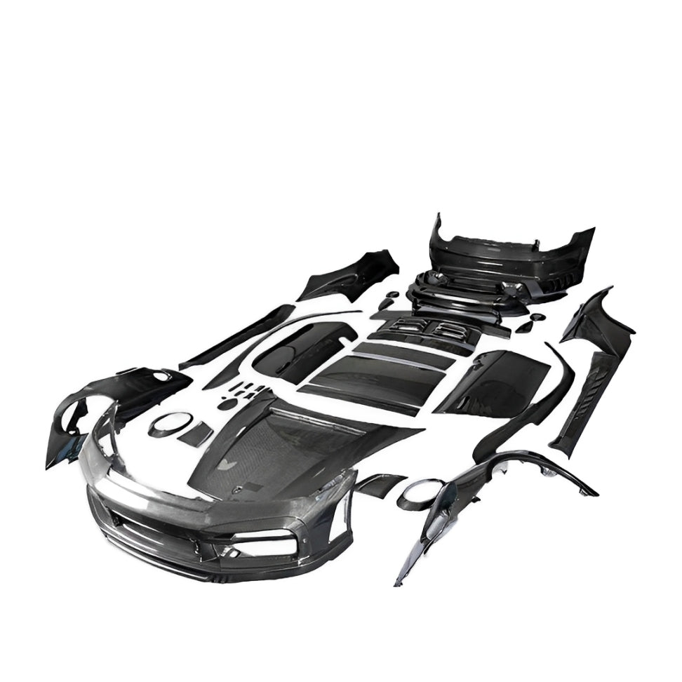 TC Stinger Style Carbon Fiber Engine Hood - Porsche 992.1 911 Carrera & Carrera S