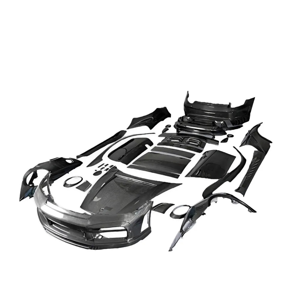 TC Stinger Style Carbon Fiber Mirror Cap set - Porsche 992.1 911 Carrera & Carrera S