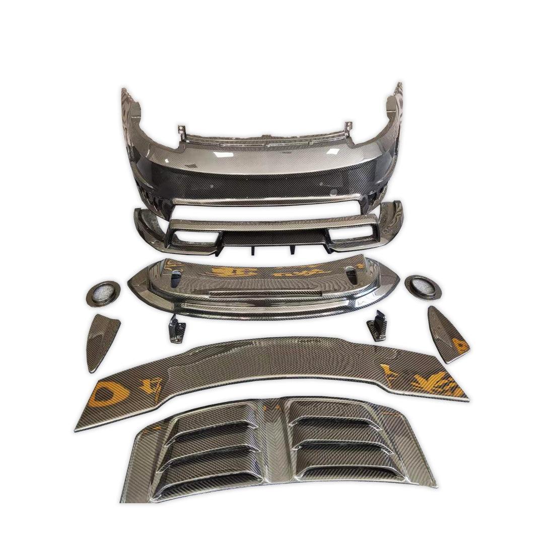 TC Stinger Style Carbon Fiber Rear Bumper Kit - Porsche 992.1 911 Carrera & Carrera S