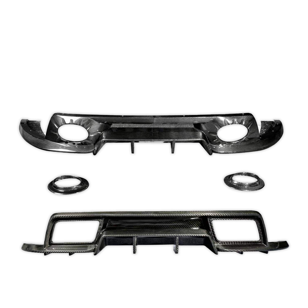TC Stinger Style Carbon Fiber Rear Bumper Kit - Porsche 992.1 911 Carrera & Carrera S