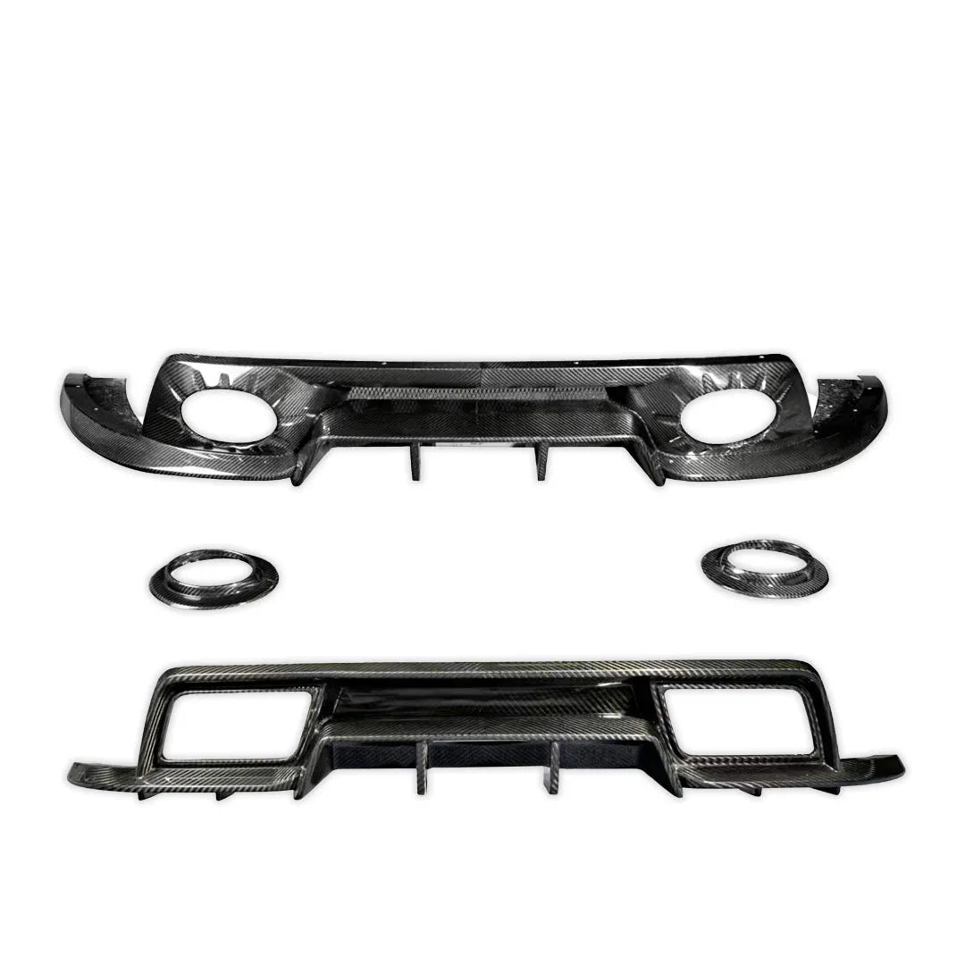 TC Stinger Style Carbon Fiber Rear Bumper Kit - Porsche 992.1 911 Carrera & Carrera S