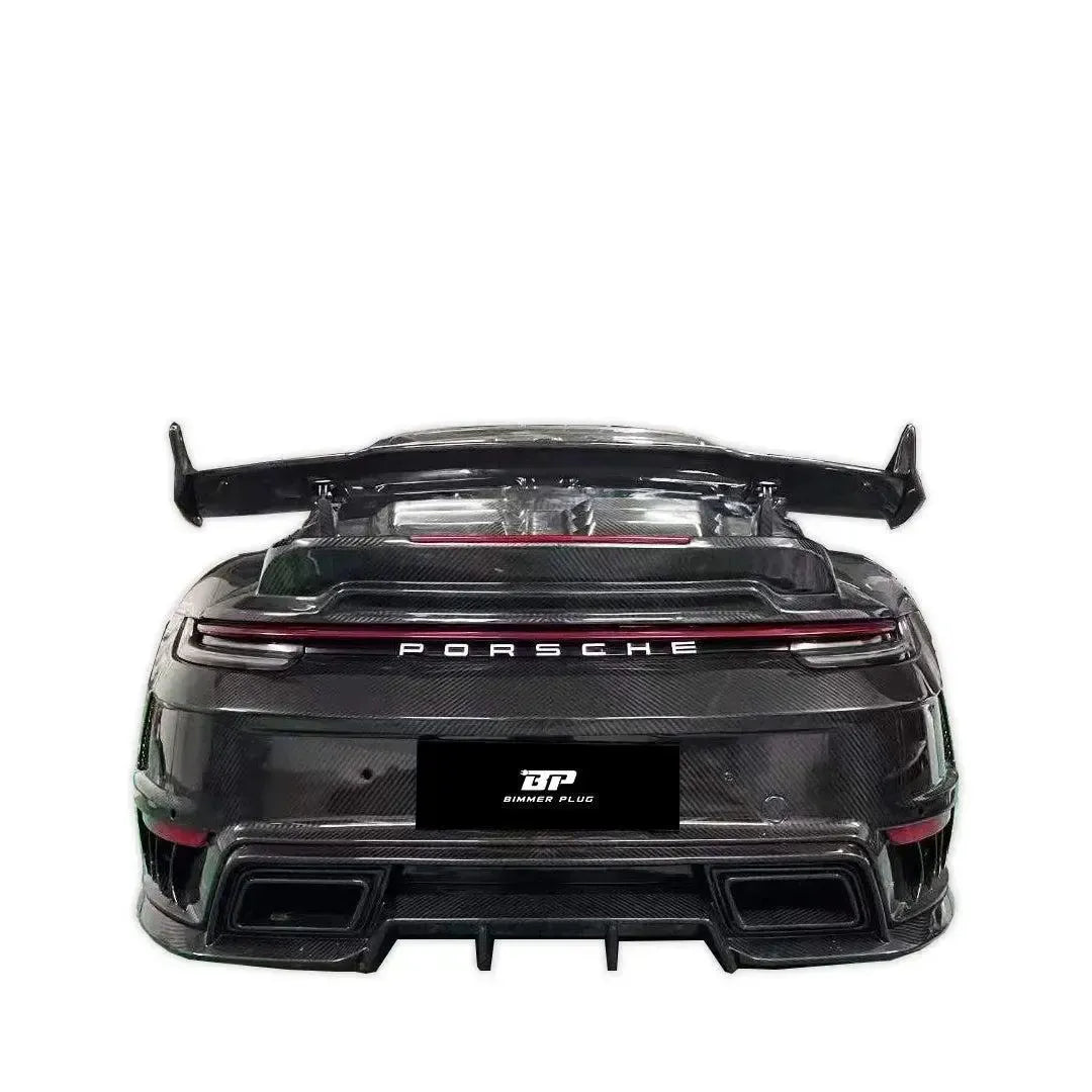 TC Stinger Style Carbon Fiber Rear Bumper Kit - Porsche 992.1 911 Carrera & Carrera S