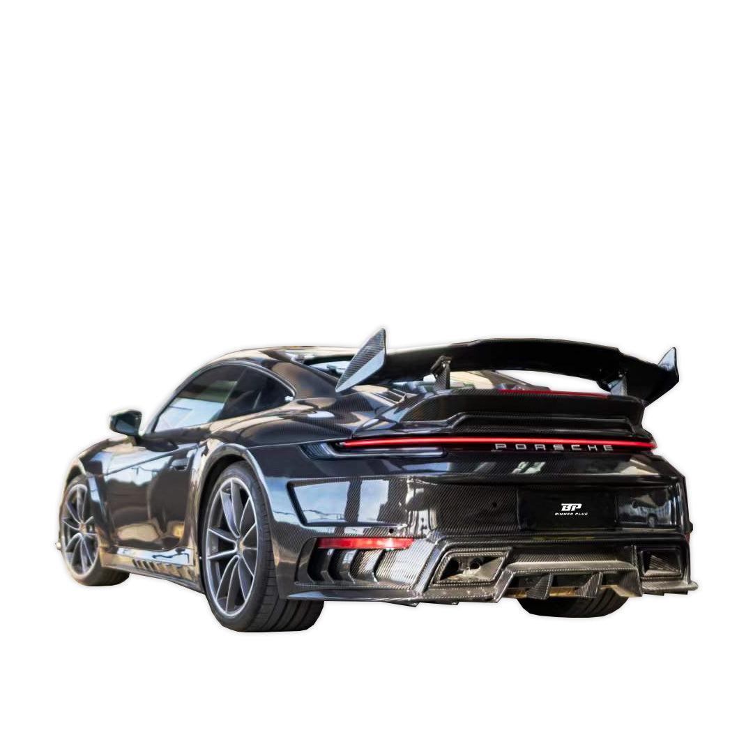 TC Stinger Style Carbon Fiber Rear Wing - Porsche 992.1 911 Carrera & Carrera S