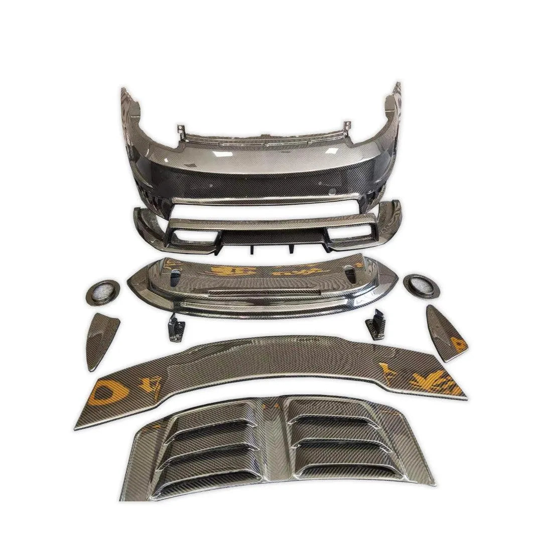 TC Stinger Style Carbon Fiber Rear Wing - Porsche 992.1 911 Carrera & Carrera S