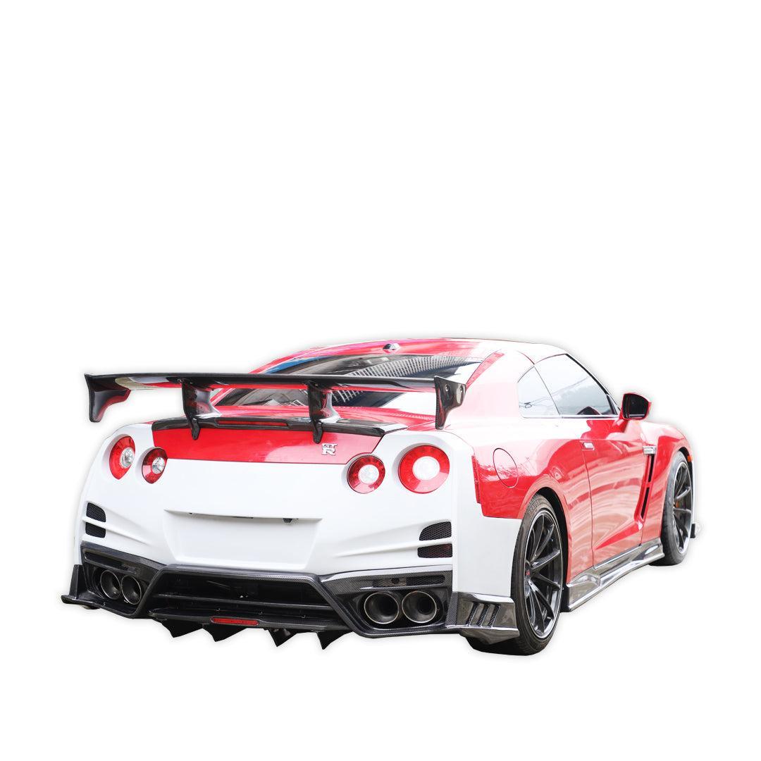TS Style Carbon Fiber-Rear Spoiler - Nissan GT-R R35