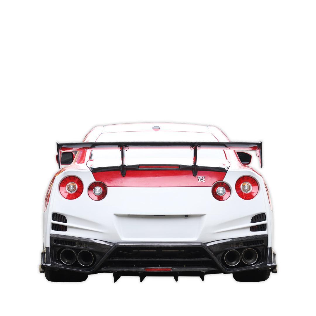 TS Style Carbon Fiber-Rear Spoiler - Nissan GT-R R35