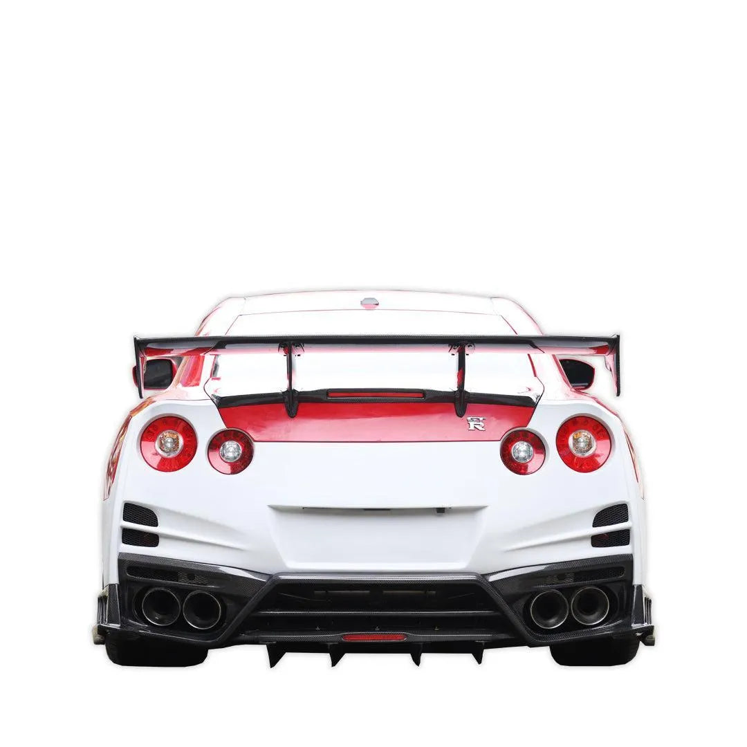 TS Style Carbon Fiber-Rear Spoiler - Nissan GT-R R35