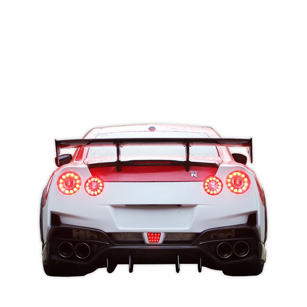 TS Style Carbon Fiber-Rear Spoiler - Nissan GT-R R35