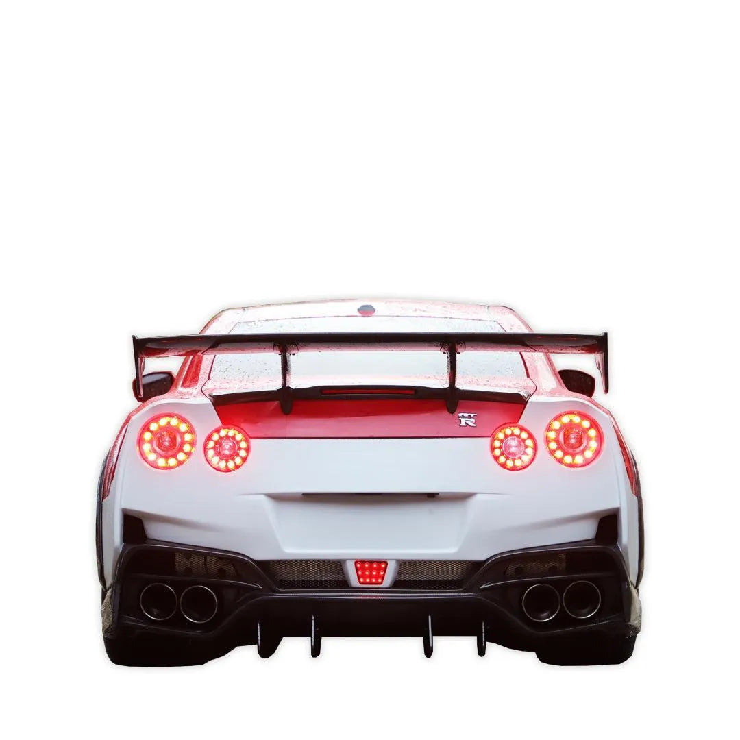 TS Style Carbon Fiber-Rear Spoiler - Nissan GT-R R35
