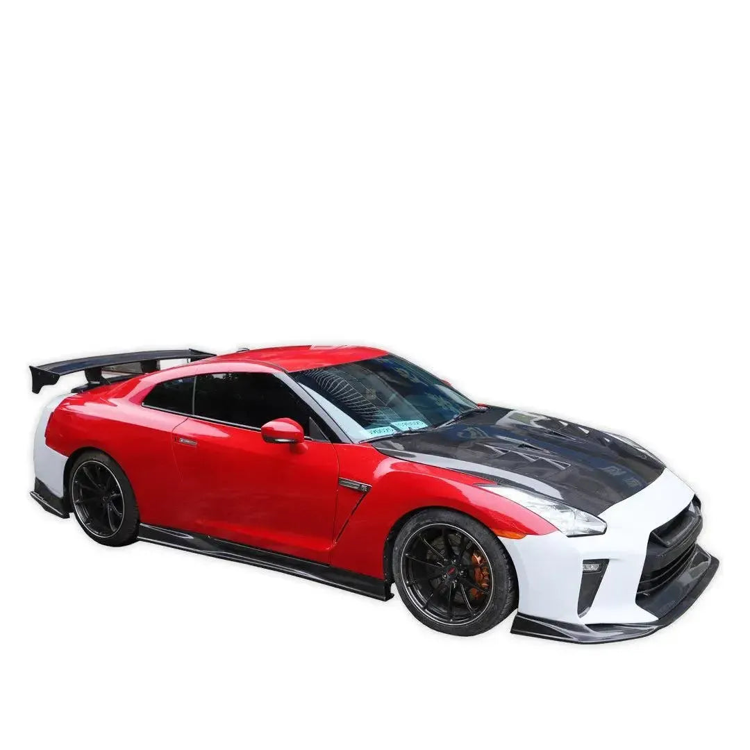 TS Style Carbon Fiber Side skirt - Nissan GT-R R35