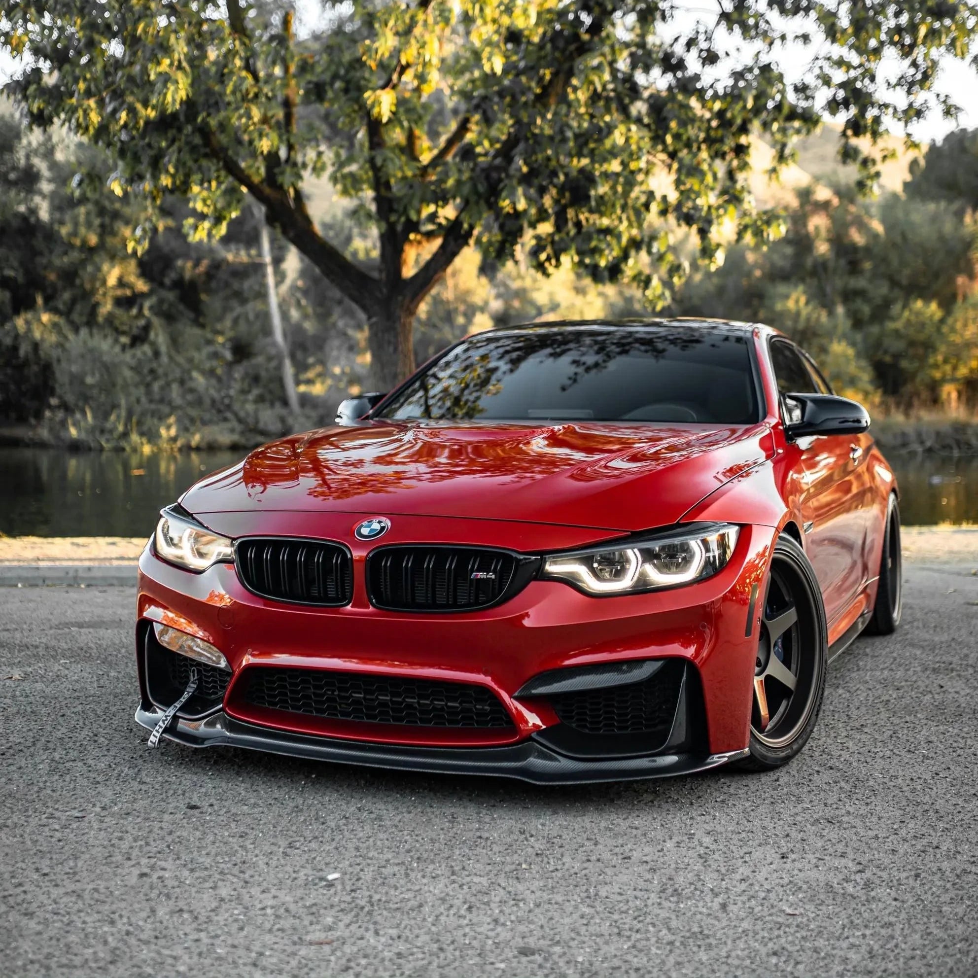 V Style Carbon Fiber Front Lip - BMW F80 M3 & F82/F83 M4