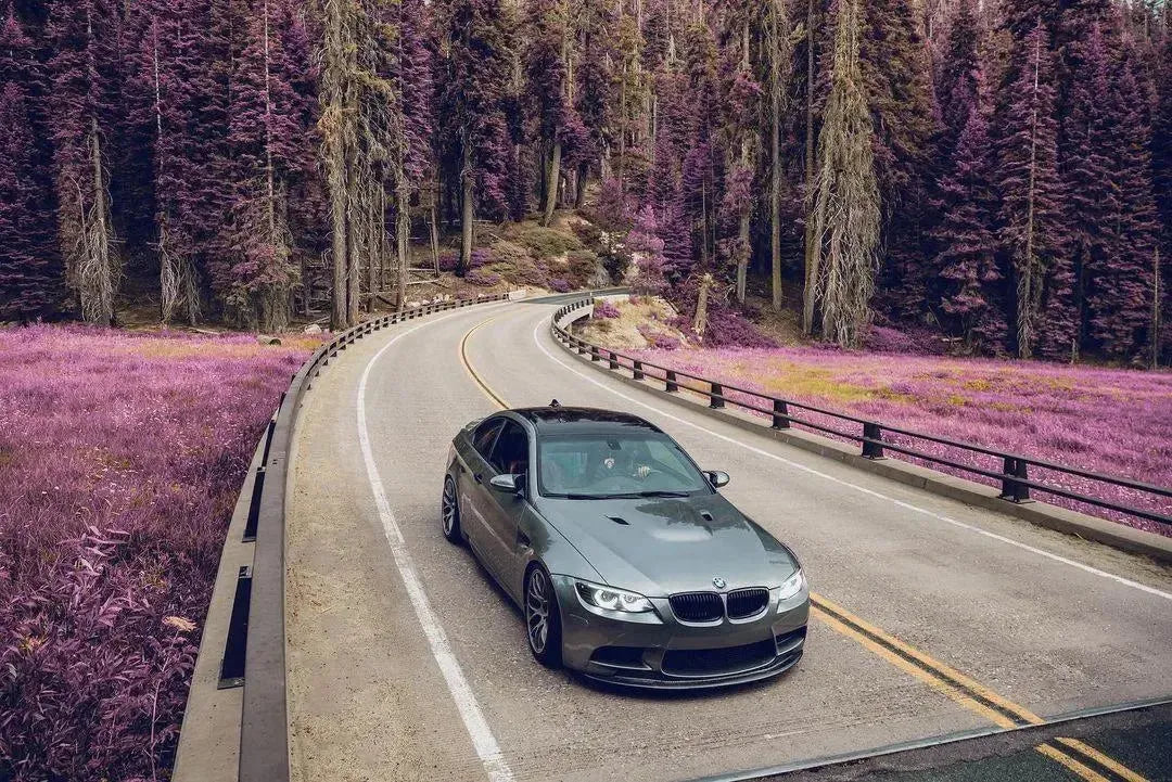 V Style Carbon Fiber Front Lip V2 - BMW E90 / E92 / E93 M3