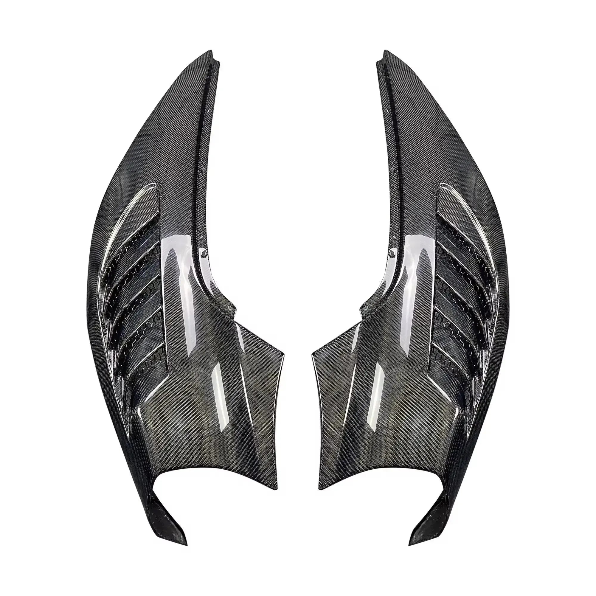 V Style Carbon Fiber Front Side Fenders - McLaren 720S