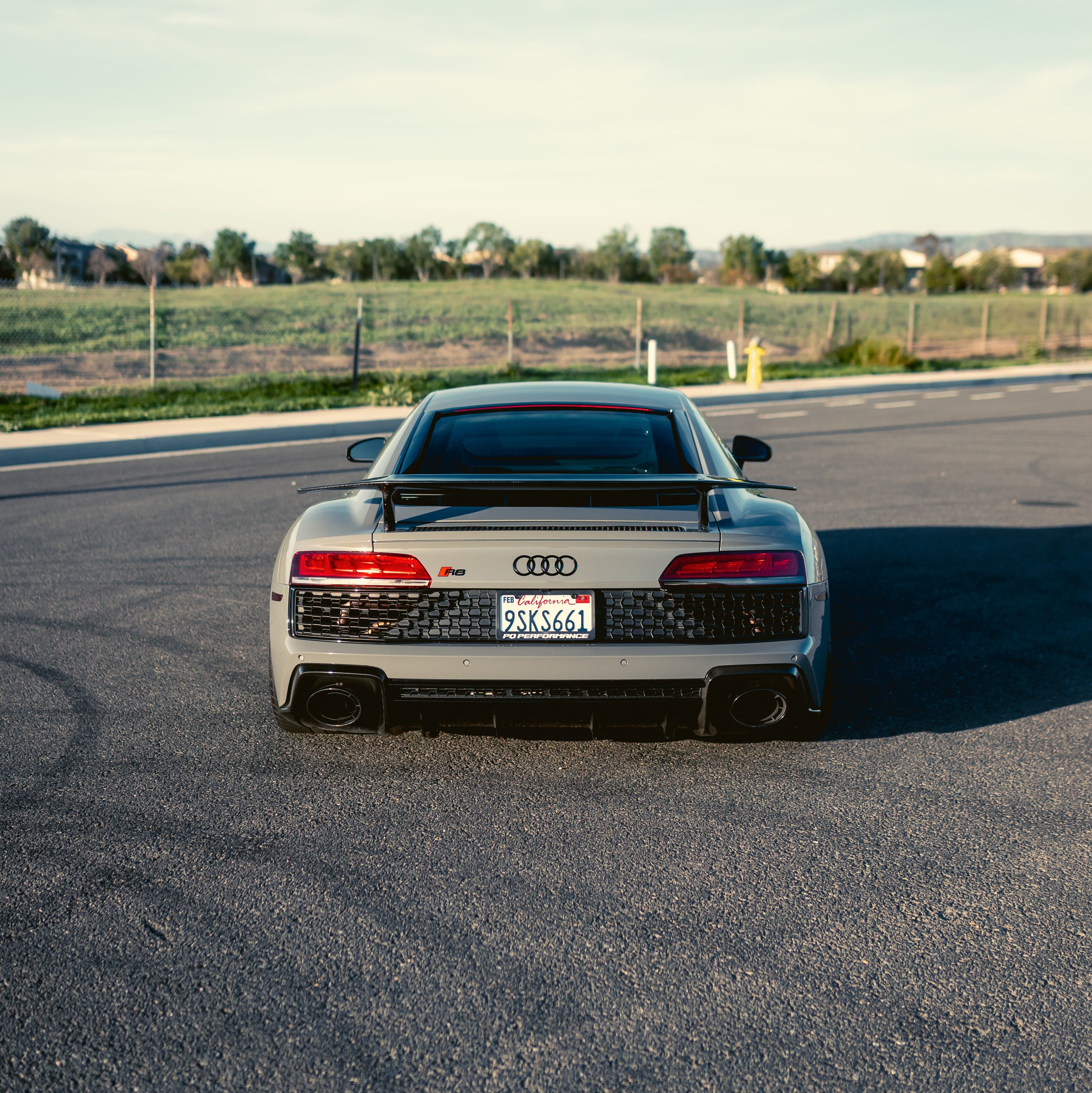 V Style Carbon Fiber Wing - Audi R8 V10 Gen 2