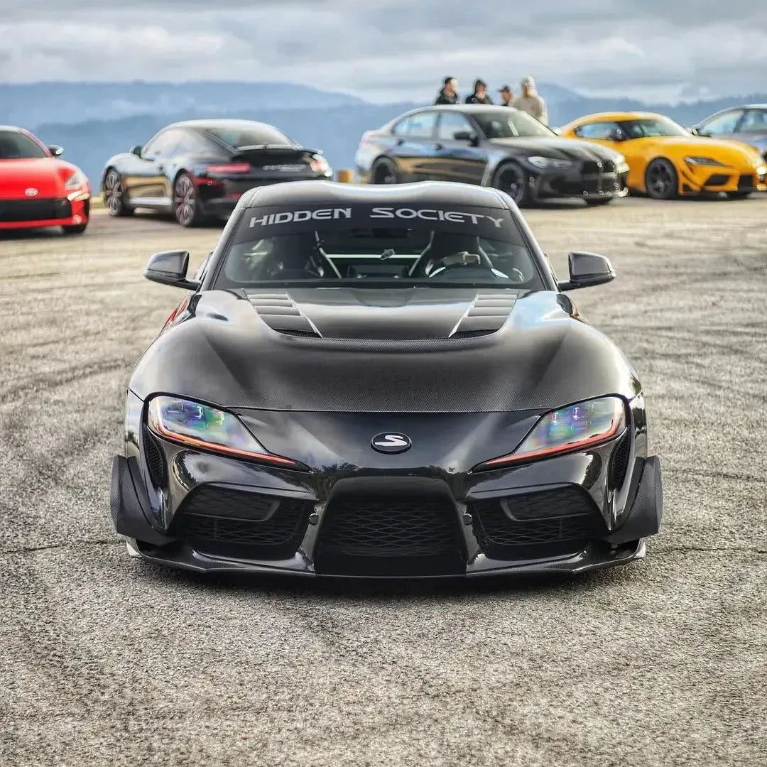 VR Style Carbon Fiber Front Hood - Toyota A90 GR Supra